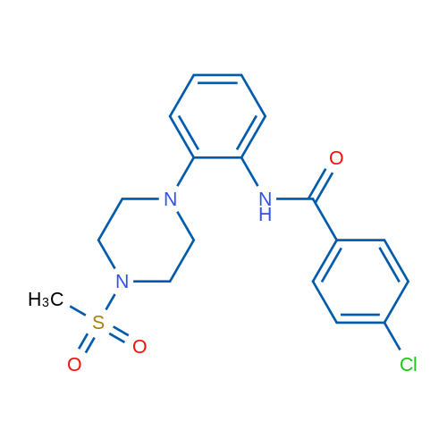 4-Chloro-N-[2-(4-methanesulfonylpiperazin-1-yl)phenyl]benzamide 1g