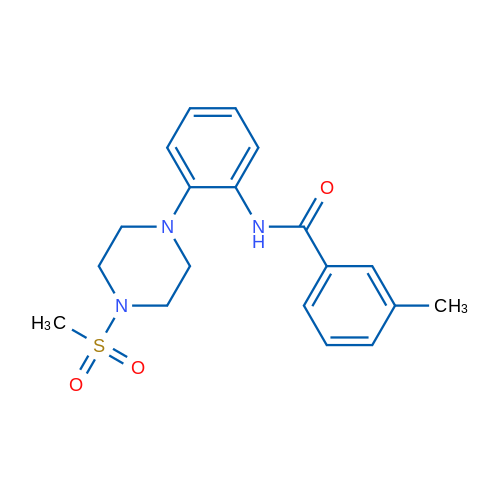 N-[2-(4-Methanesulfonylpiperazin-1-yl)phenyl]-3-methylbenzamide 1g