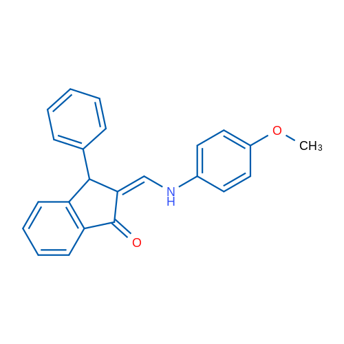 (2Z)-2-{[(4-methoxyphenyl)amino]methylidene}-3-phenyl-2,3-dihydro-1H-inden-1-one 1g