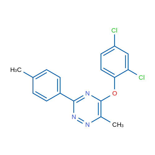 5-(2,4-Dichlorophenoxy)-6-methyl-3-(4-methylphenyl)-1,2,4-triazine 1g