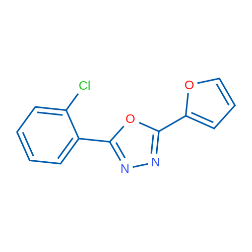 2-(2-Chlorophenyl)-5-(furan-2-yl)-1,3,4-oxadiazole 1g