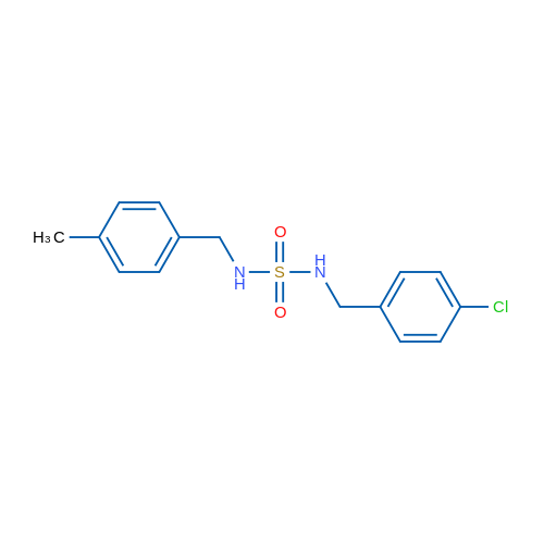 [(4-Chlorophenyl)methyl]({[(4-methylphenyl)methyl]sulfamoyl})amine 1g