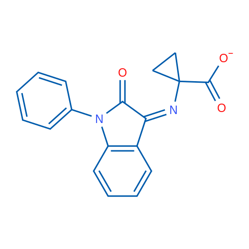 [(3Z)-2-Oxo-1-phenyl-2,3-dihydro-1H-indol-3-ylidene]amino cyclopropanecarboxylate 1g
