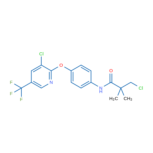 3-Chloro-N-(4-{[3-chloro-5-(trifluoromethyl)pyridin-2-yl]oxy}phenyl)-2,2-dimethylpropanamide 1g