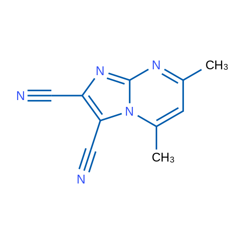 5,7-Dimethylimidazo[1,2-a]pyrimidine-2,3-dicarbonitrile 1g