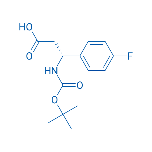 (R)-3-((tert-Butoxycarbonyl)amino)-3-(4-fluorophenyl)propanoic acid 250mg
