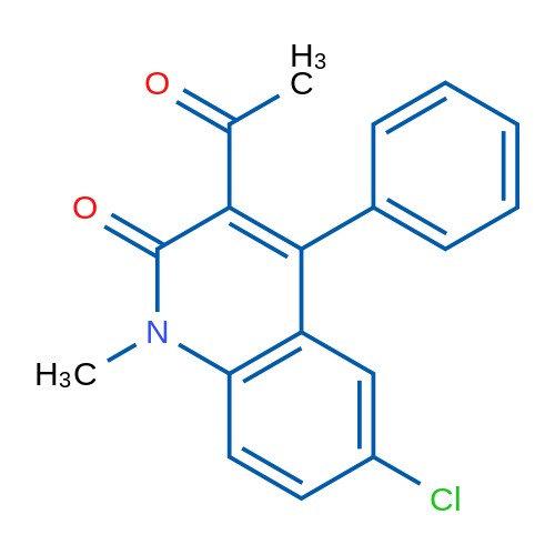3-acetyl-6-chloro-1-methyl-4-phenylquinolin-2(1H)-one 250mg