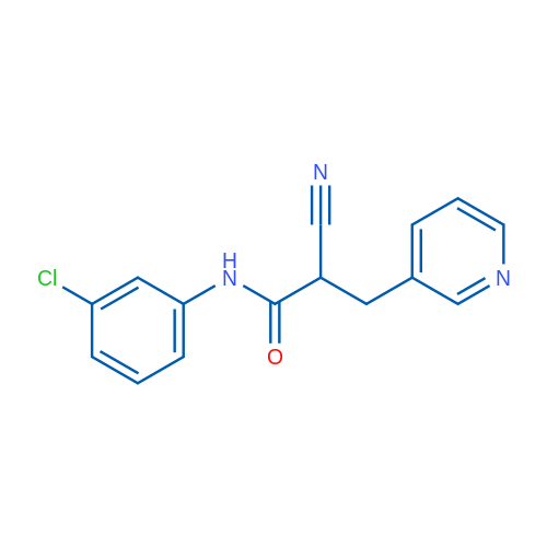 N-(3-Chlorophenyl)-2-cyano-3-(pyridin-3-yl)propanamide 1g