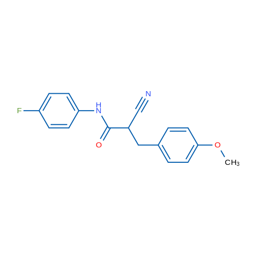 2-Cyano-N-(4-fluorophenyl)-3-(4-methoxyphenyl)propanamide 1g