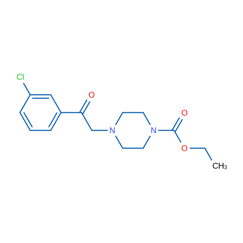 Ethyl 4-(2-(3-chlorophenyl)-2-oxoethyl)piperazine-1-carboxylate 1g
