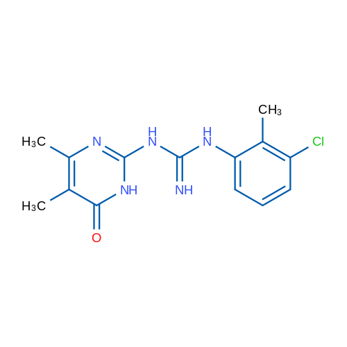 1-(3-Chloro-2-methylphenyl)-3-(4,5-dimethyl-6-oxo-1,6-dihydropyrimidin-2-yl)guanidine 1g