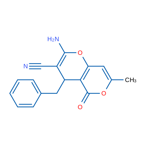 2-Amino-4-benzyl-7-methyl-5-oxo-4H,5H-pyrano[3,2-c]pyran-3-carbonitrile 1g