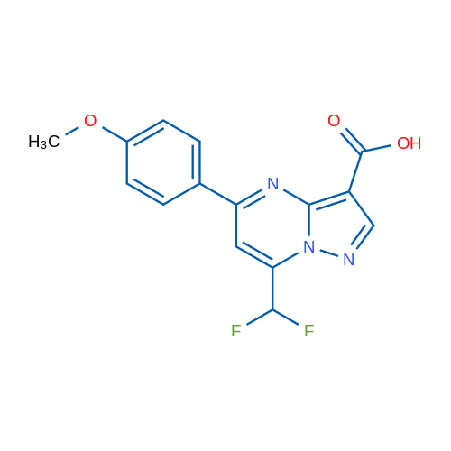 7-(Difluoromethyl)-5-(4-methoxyphenyl)pyrazolo[1,5-a]pyrimidine-3-carboxylic acid 1g