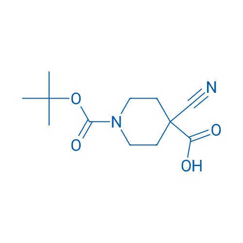 1-(tert-Butoxycarbonyl)-4-cyanopiperidine-4-carboxylic acid 250mg