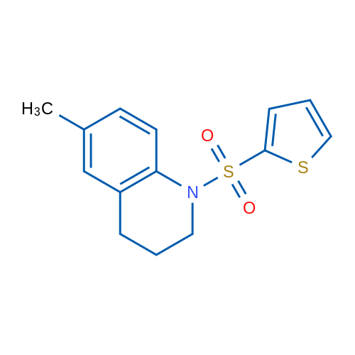 6-Methyl-1-(thiophene-2-sulfonyl)-1,2,3,4-tetrahydroquinoline 1g