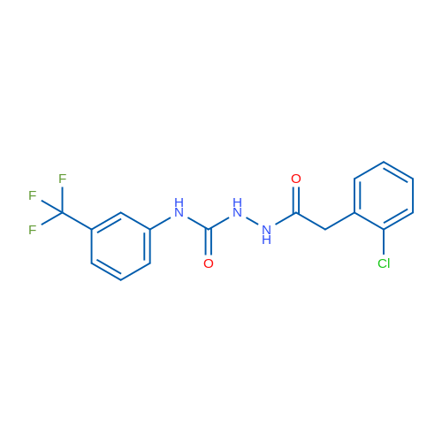2-(2-Chlorophenyl)-N-({[3-(trifluoromethyl)phenyl]carbamoyl}amino)acetamide 1g