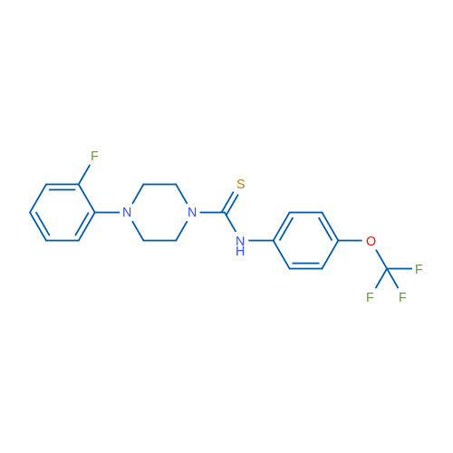 4-(2-Fluorophenyl)-N-[4-(trifluoromethoxy)phenyl]piperazine-1-carbothioamide 1g