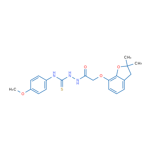 2-[(2,2-Dimethyl-2,3-dihydro-1-benzofuran-7-yl)oxy]-N-{[(4-methoxyphenyl)carbamothioyl]amino}acetamide 1g
