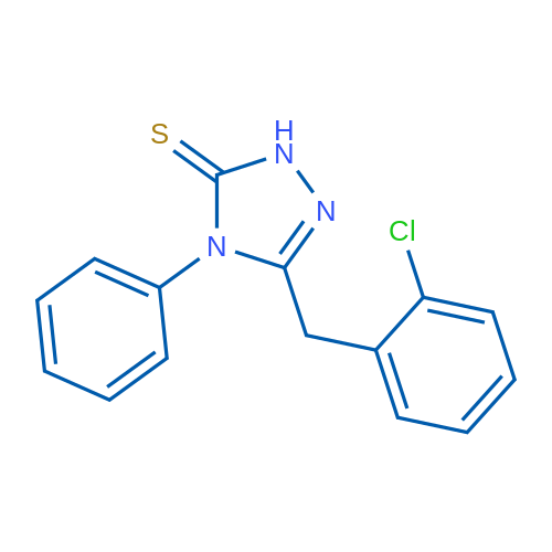 3-[(2-Chlorophenyl)methyl]-4-phenyl-4,5-dihydro-1H-1,2,4-triazole-5-thione 1g