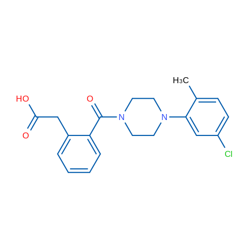 2-{2-[4-(5-chloro-2-methylphenyl)piperazine-1-carbonyl]phenyl}acetic acid 1g