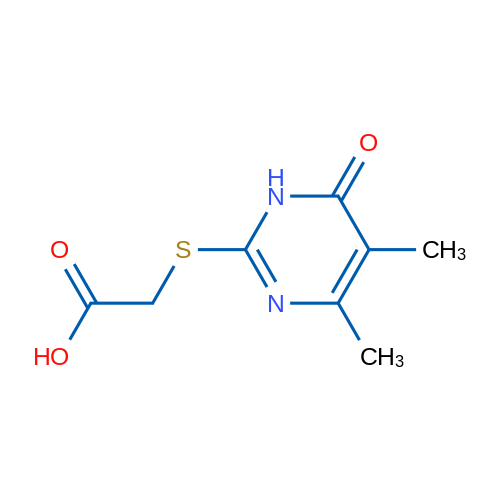 (4,5-Dimethyl-6-oxo-1,6-dihydro-pyrimidin-2-ylsulfanyl)-acetic acid 5g
