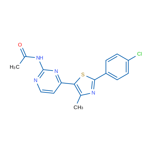 N-{4-[2-(4-chlorophenyl)-4-methyl-1,3-thiazol-5-yl]pyrimidin-2-yl}acetamide 1g