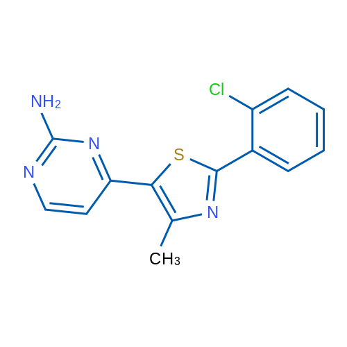 4-[2-(2-Chlorophenyl)-4-methyl-1,3-thiazol-5-yl]pyrimidin-2-amine 1g