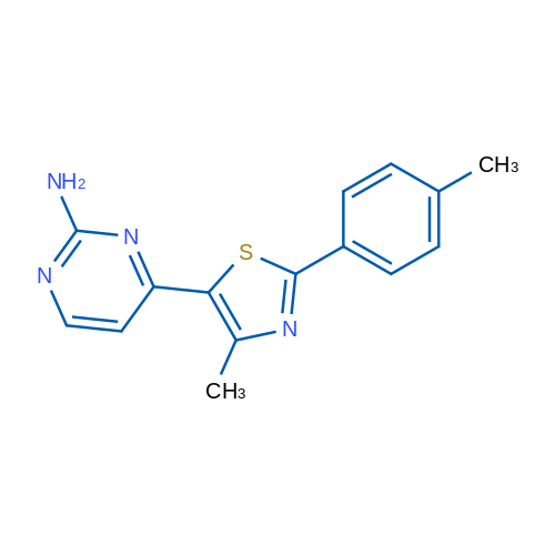 4-[4-Methyl-2-(4-methylphenyl)-1,3-thiazol-5-yl]pyrimidin-2-amine 1g