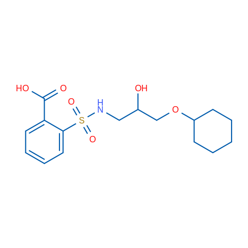 2-(N-(3-(Cyclohexyloxy)-2-hydroxypropyl)sulfamoyl)benzoic acid 1g