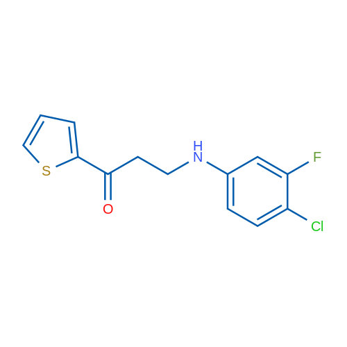 3-[(4-Chloro-3-fluorophenyl)amino]-1-(thiophen-2-yl)propan-1-one 1g