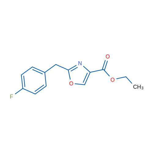 Ethyl 2-(4-fluorobenzyl)oxazole-4-carboxylate 1g
