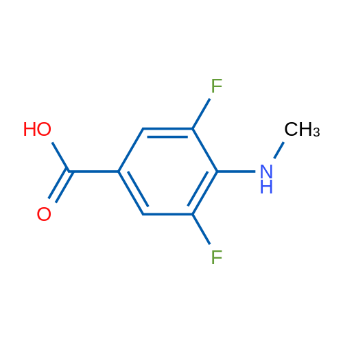 3,5-Difluoro-4-(methylamino)benzoic acid 1g