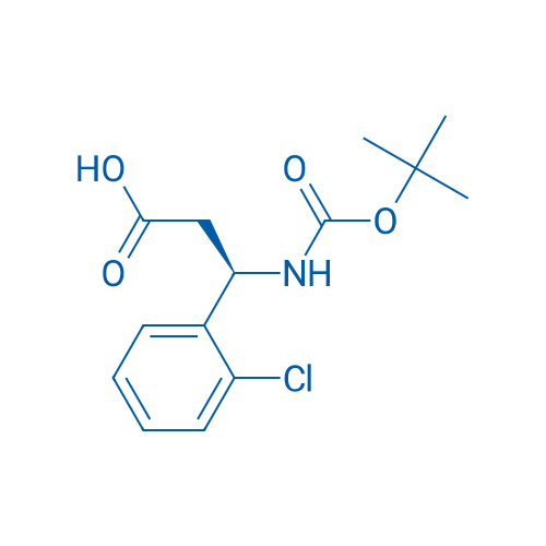 (R)-3-((tert-Butoxycarbonyl)amino)-3-(2-chlorophenyl)propanoic acid 250mg