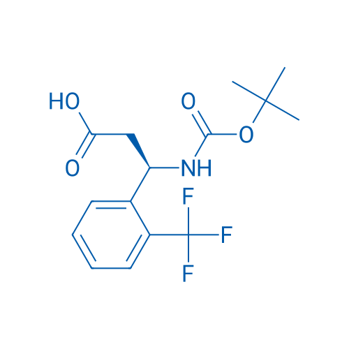 (R)-3-((tert-Butoxycarbonyl)amino)-3-(2-(trifluoromethyl)phenyl)propanoic acid 250mg