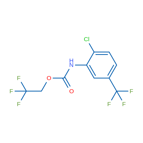 2,2,2-Trifluoroethyl N-[2-chloro-5-(trifluoromethyl)phenyl]carbamate 1g