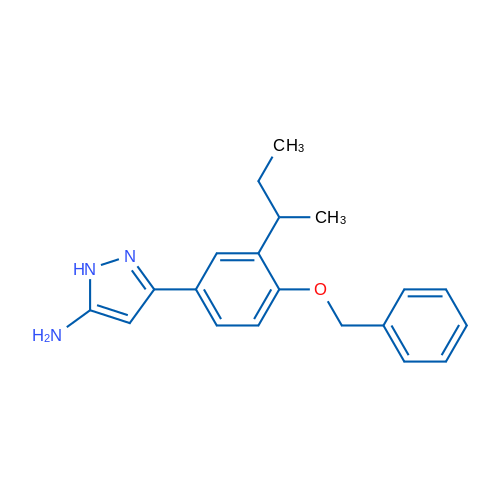 3-(4-(Benzyloxy)-3-(sec-butyl)phenyl)-1H-pyrazol-5-amine 1g