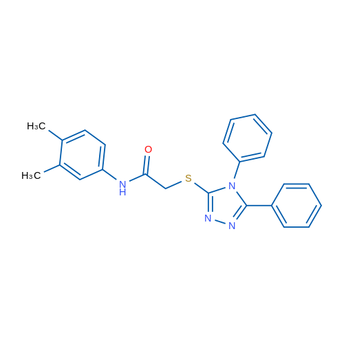 N-(3,4-Dimethylphenyl)-2-[(4,5-diphenyl-4H-1,2,4-triazol-3-yl)sulfanyl]acetamide 1g