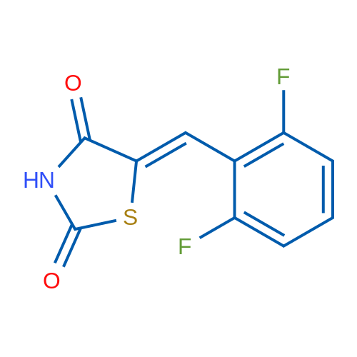 (5Z)-5-[(2,6-Difluorophenyl)methylidene]-1,3-thiazolidine-2,4-dione 1g