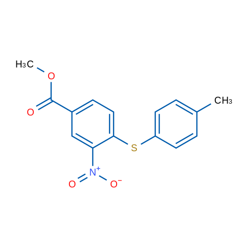 Methyl 4-[(4-methylphenyl)sulfanyl]-3-nitrobenzoate 1g