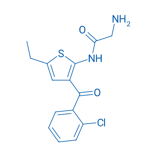 2-Amino-N-(3-(2-chlorobenzoyl)-5-ethylthiophen-2-yl)acetamide 1g
