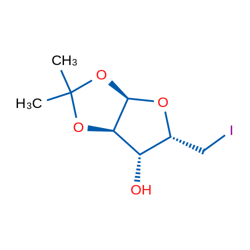 (3Ar,5s,6r,6ar)-5-(iodomethyl)-2,2-dimethyl-tetrahydro-2h-furo[2,3-d][1,3]dioxol-6-ol 250mg