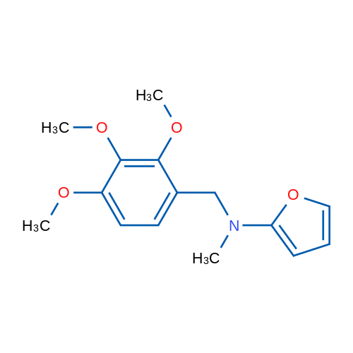 N-Methyl-N-(2,3,4-trimethoxybenzyl)furan-2-amine 1g
