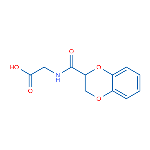 2-(2,3-Dihydrobenzo[b][1,4]dioxine-2-carboxamido)acetic acid 1g