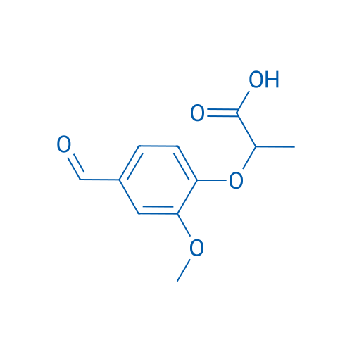 2-(4-Formyl-2-methoxyphenoxy)propanoic acid 250mg