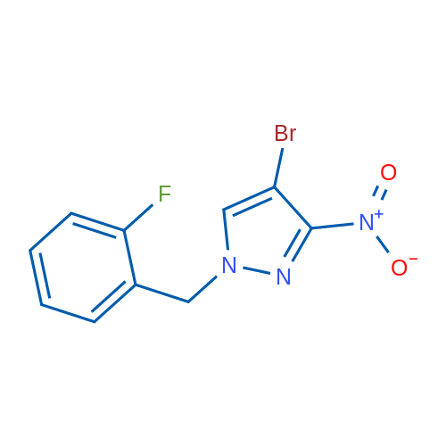 4-Bromo-1-(2-fluorobenzyl)-3-nitro-1H-pyrazole 1g