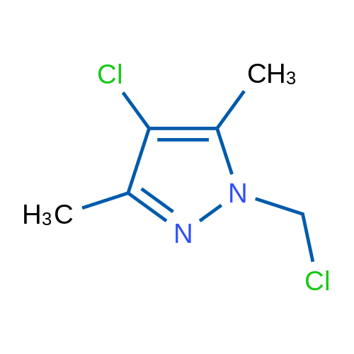 4-Chloro-1-(chloromethyl)-3,5-dimethyl-1H-pyrazole 1g