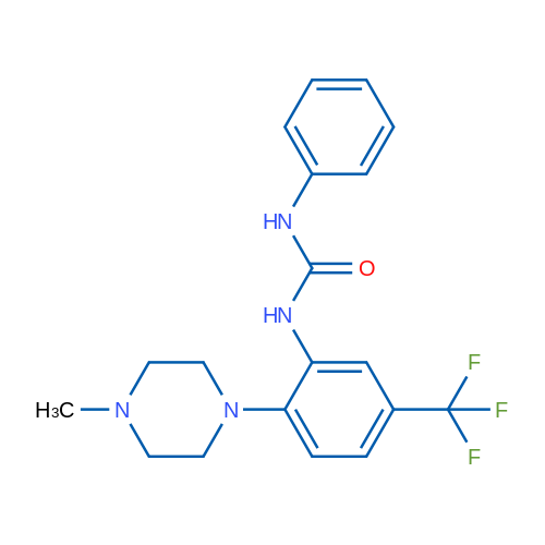 3-[2-(4-Methylpiperazin-1-yl)-5-(trifluoromethyl)phenyl]-1-phenylurea 1g