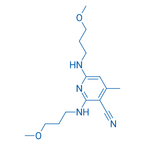 2,6-Bis((3-methoxypropyl)amino)-4-methylnicotinonitrile 1g