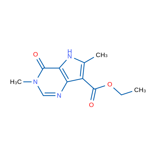 Ethyl 3,6-dimethyl-4-oxo-4,5-dihydro-3H-pyrrolo[3,2-d]pyrimidine-7-carboxylate 1g