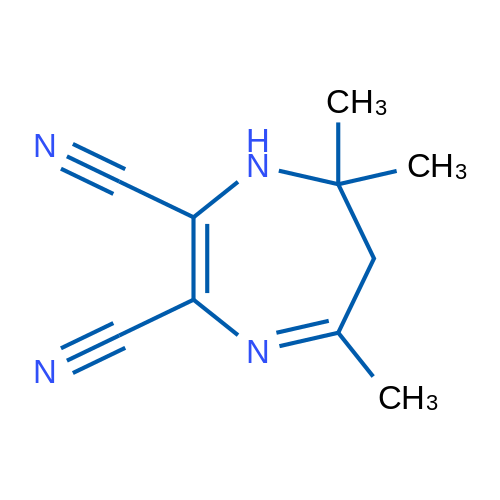 5,7,7-Trimethyl-6,7-dihydro-1H-1,4-diazepine-2,3-dicarbonitrile 1g